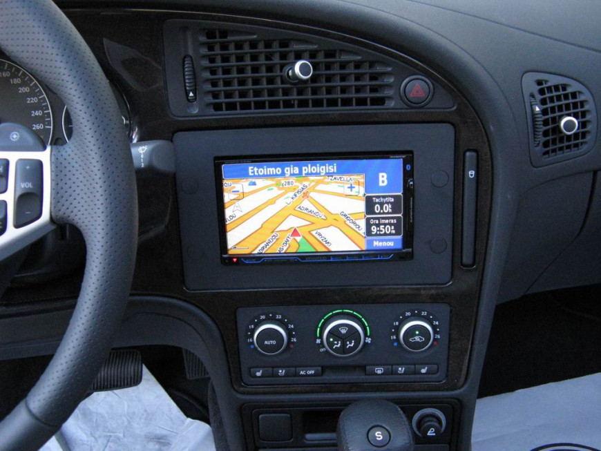 Εγκατάσταση 2DIN Kenwood Οθόνης σε Saab 9.5