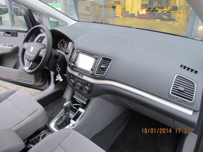 Εγκατάσταση οθόνης LM σε Seat Alhambra 2014