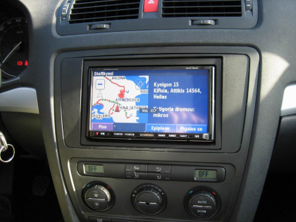 Εγκατάσταση οθόνης 2Din Kenwood σε Skoda Octavia 5 (4x4-FSI) 