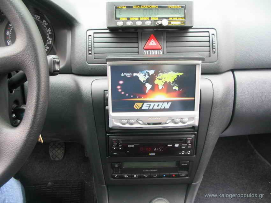 Εγκατάσταση οθόνης 1Din Kenwood σε Skoda Octavia (Taxi)