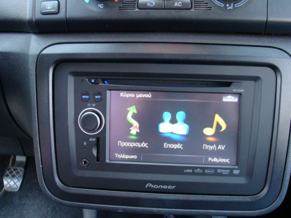 Εγκατάσταση οθόνης 2Din Pioneer σε Skoda Roomster