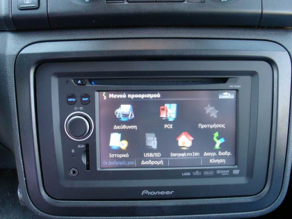 Εγκατάσταση οθόνης 2Din Pioneer σε Skoda Roomster