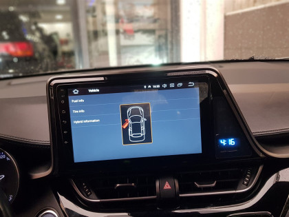Εγκατάσταση οθόνης Digital IQ με Car Cinema Navigation Android σε Toyota CHR.