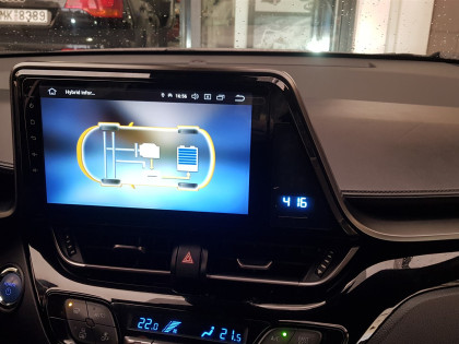 Εγκατάσταση οθόνης Digital IQ με Car Cinema Navigation Android σε Toyota CHR.