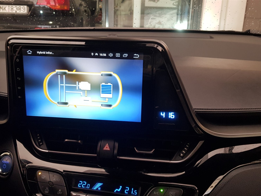 Εγκατάσταση οθόνης Digital IQ με Car Cinema Navigation Android σε Toyota CHR.