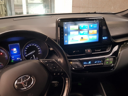 Εγκατάσταση οθόνης Digital IQ με Car Cinema Navigation Android σε Toyota CHR.