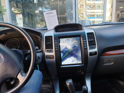 Εγκατάσταση οθόνης Tesla Style σε Toyota Land Cruiser J120