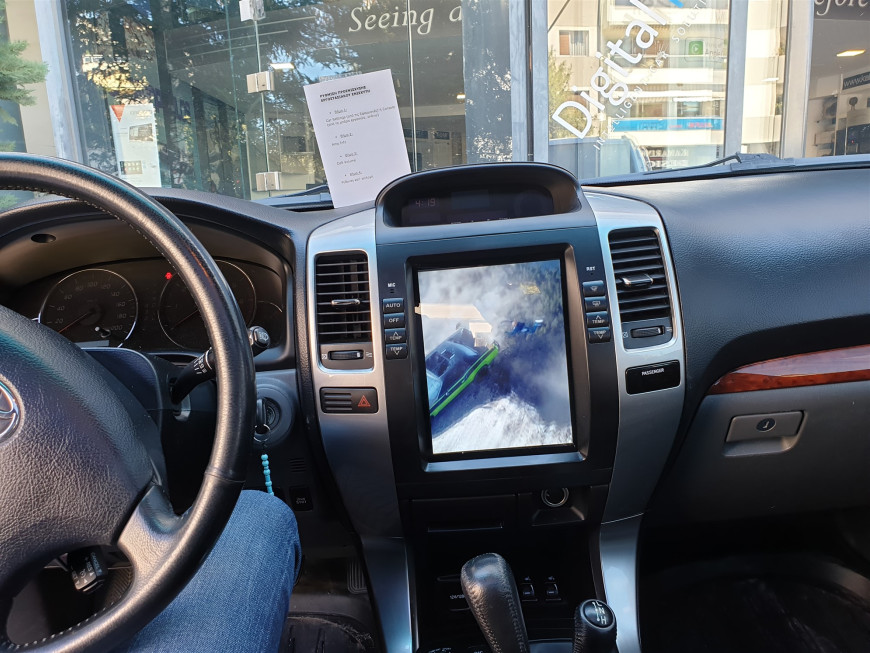 Εγκατάσταση οθόνης Tesla Style σε Toyota Land Cruiser J120