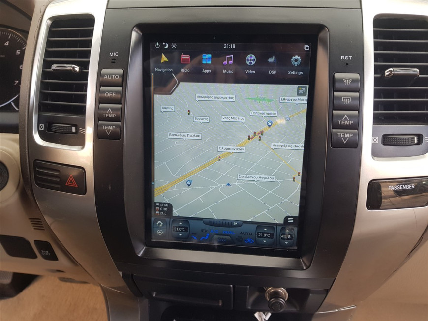 Εγκατάσταση οθόνης Tesla Style σε Toyota Land Cruiser