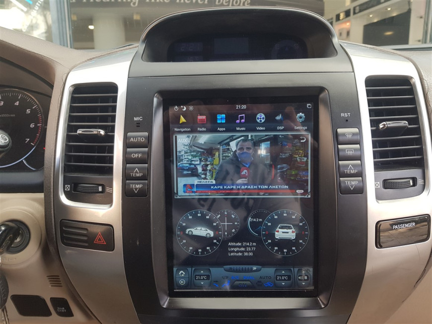 Εγκατάσταση οθόνης Tesla Style σε Toyota Land Cruiser