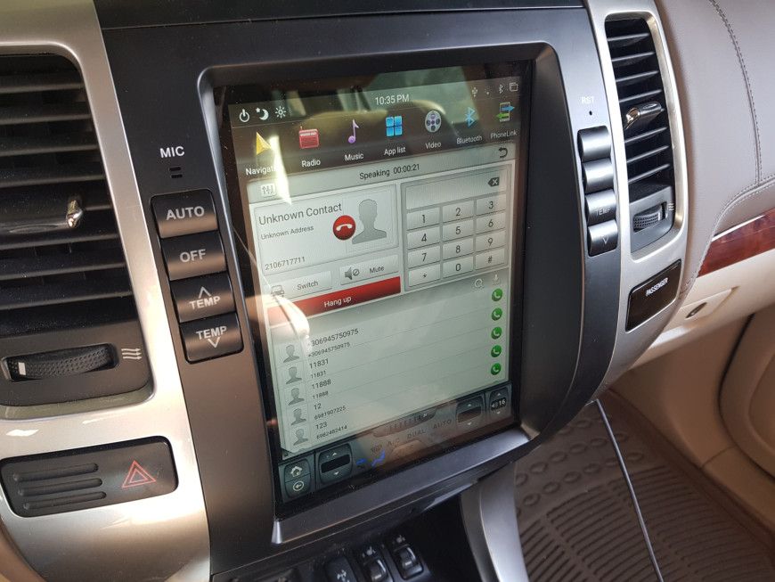 Εγκατάσταση οθόνης Tesla Style σε Toyota Land Cruiser