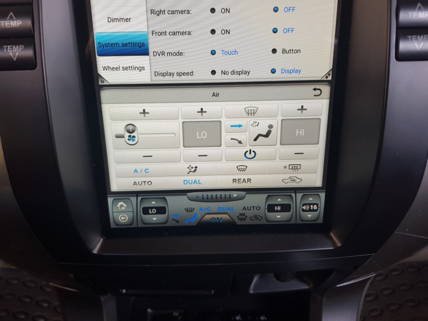 Εγκατάσταση οθόνης Tesla Style σε Toyota Land Cruiser