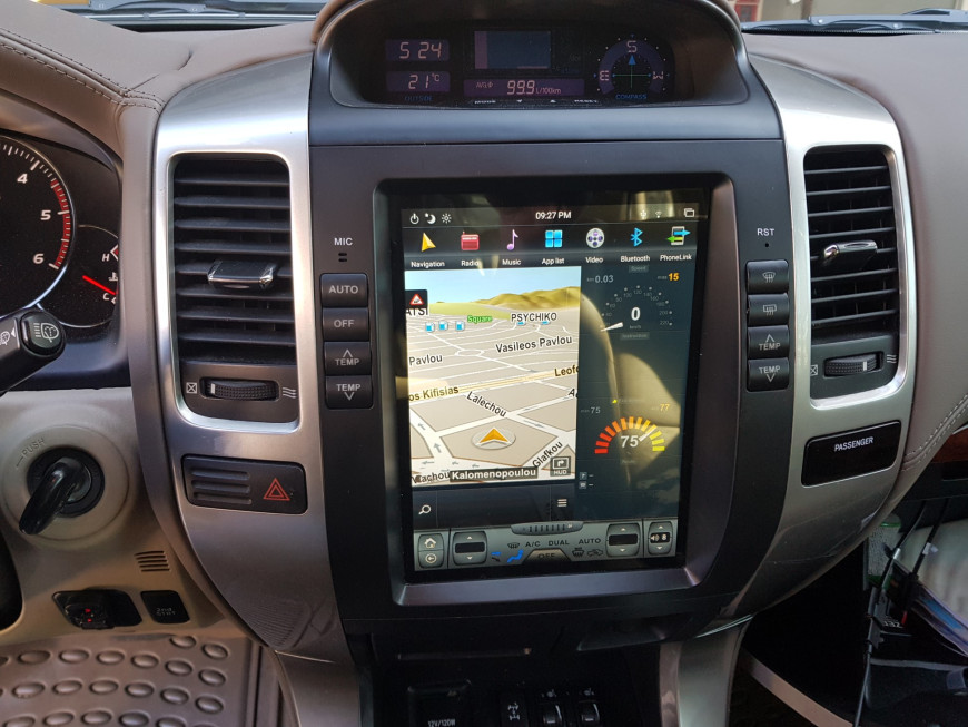 Εγκατάσταση οθόνης Tesla Style σε Toyota Land Cruiser
