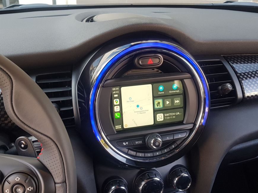 Αναβάθμιση εργοστασιακής οθόνης με Ασύρματο Wireless Apple CarPlay/Android Auto σε Mini Cooper (F56) του 2020 