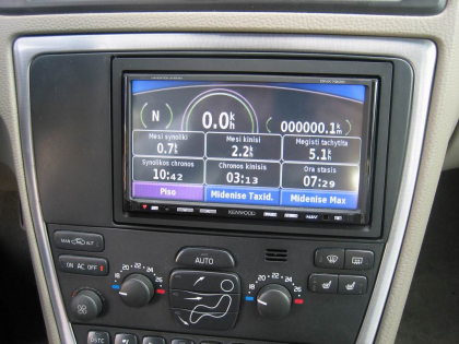 Εγκατάσταση 2DIN Kenwood Οθόνης και κάμερας οπισθοπορείας σε Volvo S60