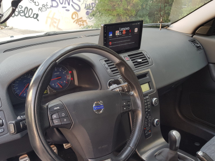 Εγκατάστασης οθόνης Lenovo και κάμερας οπισθοπορείας σε Volvo C30