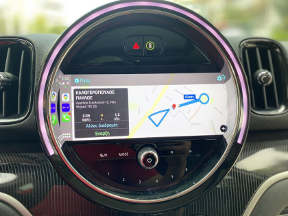 Αναβάθμιση εργοστασιακής οθόνης με Ασύρματο Wireless Apple CarPlay/Android Auto σε Mini Clubman 2021