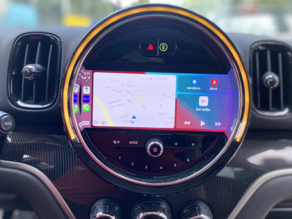 Αναβάθμιση εργοστασιακής οθόνης με Ασύρματο Wireless Apple CarPlay/Android Auto σε Mini Clubman 2021