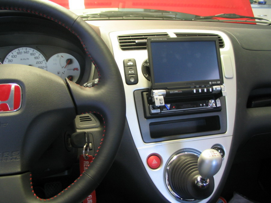 Εγκατάσταση οθόνης 1Din Kenwood και ηχείων Focal σε Honda Civic Type-R