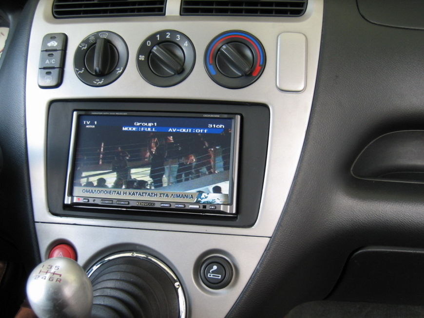 Εγκατάσταση οθόνης 2Din Kenwood σε Honda Type-R