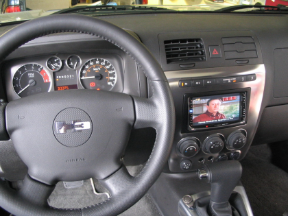 Εγκατάσταση οθόνης 2Din Kenwood και κάμερας οπισθοπορείας σε Hummer H3