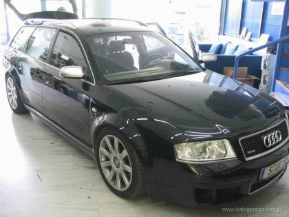 Εγκατάσταση Video in motion και οθόνες προσκεφάλων σε Audi RS6