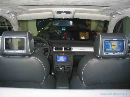 Εγκατάσταση Video in motion και οθόνες προσκεφάλων σε Audi RS6