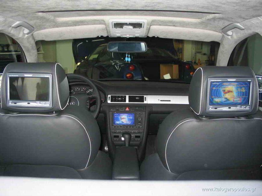 Εγκατάσταση Video in motion και οθόνες προσκεφάλων σε Audi RS6