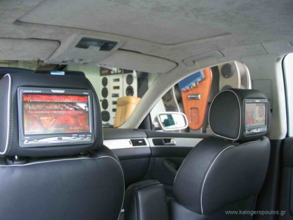 Εγκατάσταση Video in motion και οθόνες προσκεφάλων σε Audi RS6