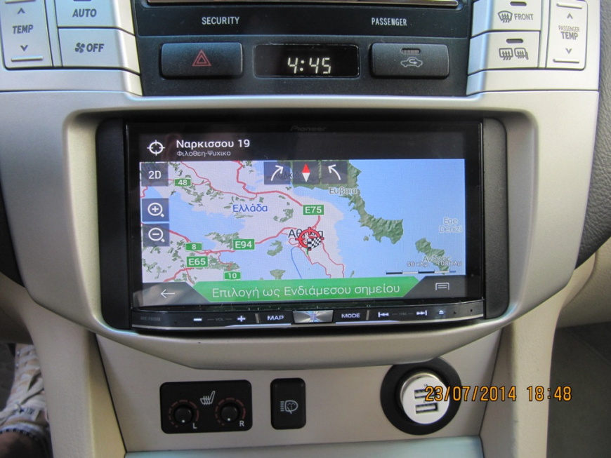 Εγκατάσταση οθόνης 2Din Pioneer σε Lexus RX 400 Hybrid