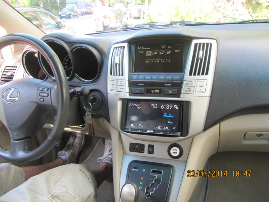 Εγκατάσταση οθόνης 2Din Pioneer σε Lexus RX 400 Hybrid