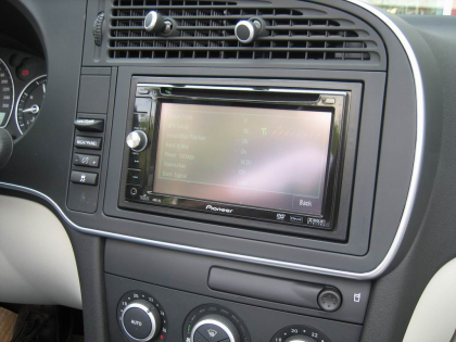 Εγκατάσταση 2DIN Pioneer Οθόνης σε Saab 9.3 Aero