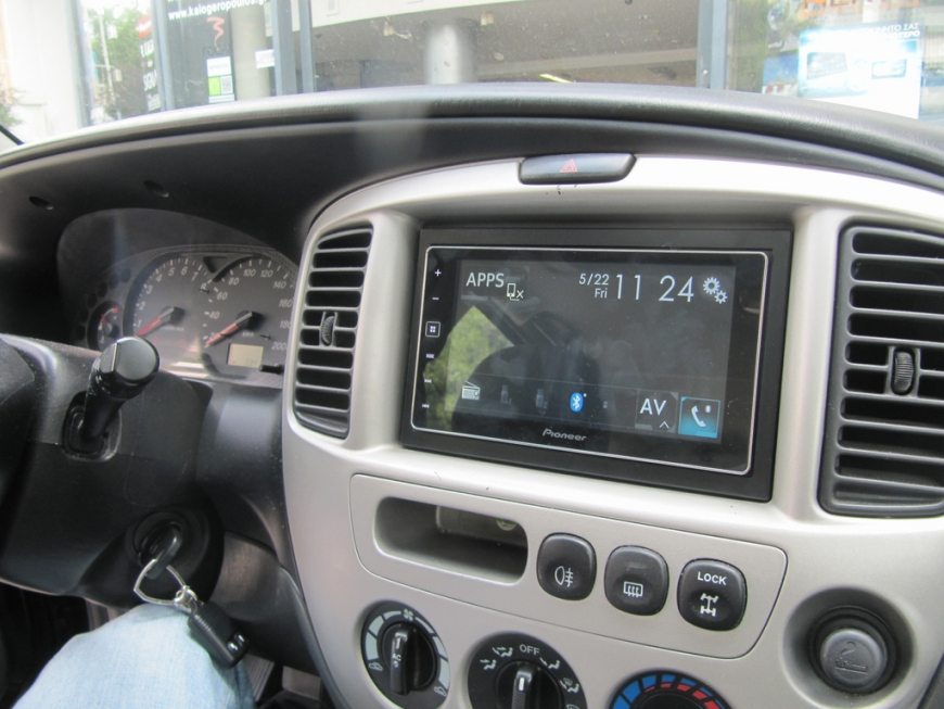 Εγκατάσταση οθόνης 2Din Pioneer και κάμερας οπισθοπορείας σε Mazda Tribute του 2003