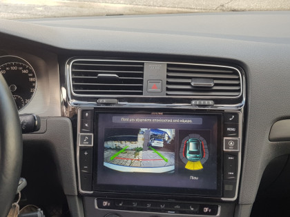 Εγκατάσταση οθόνης Alpine, Rear Camera και Parking Sensor Front & Rear σε VW Golf 7