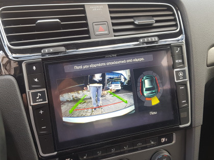 Εγκατάσταση οθόνης Alpine, Rear Camera και Parking Sensor Front & Rear σε VW Golf 7