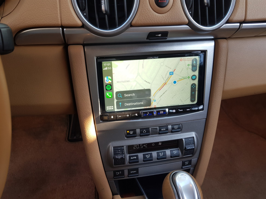 Εγκατασταση Alpine iLX-705D σε Porsche Cayman.