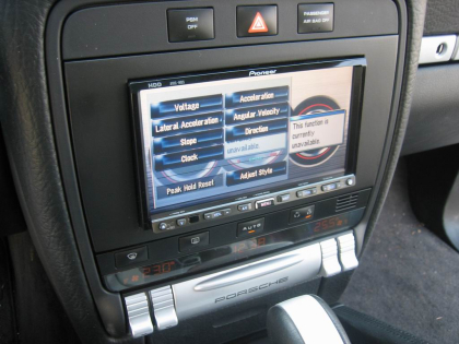 Porsche Cayenne S. Car Cinema Navigation Pioneer Avic-HD3BT