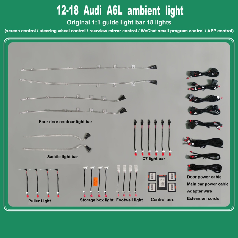 DIQ AMBIENT AUDI A6 4G (Digital iQ Ambient Light Audi A6 mod. 2012-2018, 18 Lights) DIQ AMBIENT AUDI A6 4G (Digital iQ Ambient Light Audi A6 mod. 2012-2018, 18 Lights)