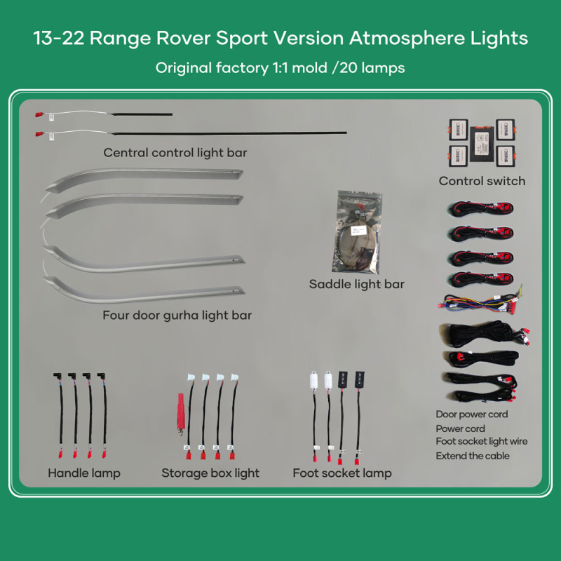 DiQ AMBIENT RANGE ROVER SPORT (SM) mod. 2013-2021, 20 Lights DiQ AMBIENT RANGE ROVER SPORT (SM) mod. 2013-2021, 20 Lights