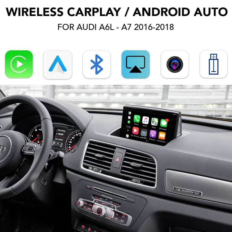DIGITAL IQ AD 213 CPAA (CARPLAY / ANDROID AUTO BOX for AUDI A6L - A7 mod. 2016-2018 with MMI 3G) DIGITAL IQ AD 213 CPAA (CARPLAY / ANDROID AUTO BOX for AUDI A6L - A7 mod. 2016-2018 with MMI 3G)