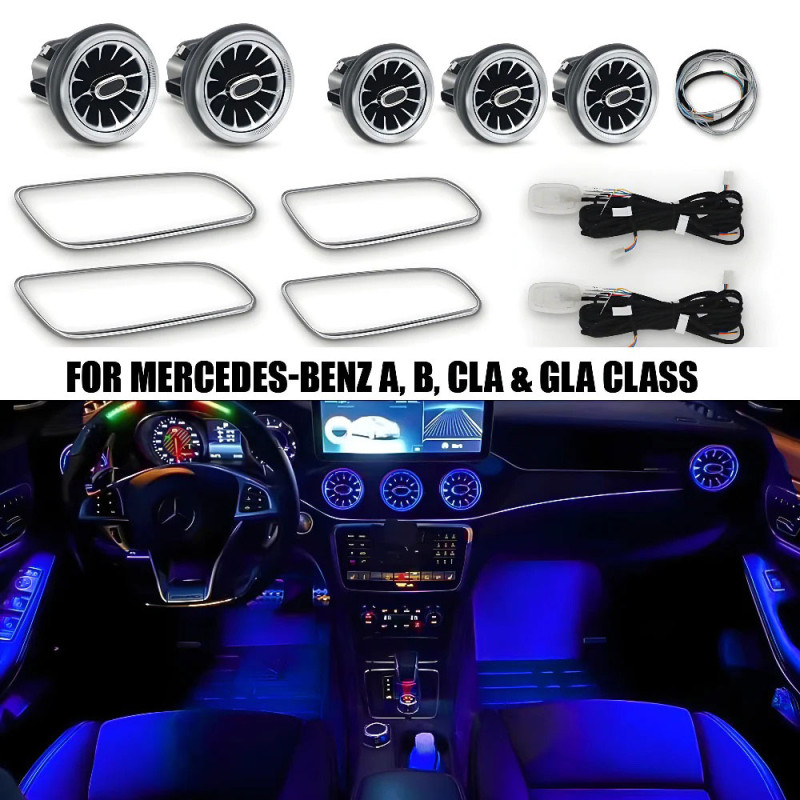 DIQ AMBIENT 8177 (FK) - MERCEDES A-CLA-GLA mod. 2012-2020 (Digital iQ Full Ambient Light Kit for MERCEDES A – CLA – GLA mod. 2012-2020 with 12 lights FULLKIT)