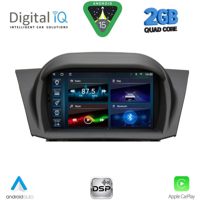 DIGITAL IQ BLD 075_CPA (7" DECK) MULTIMEDIA for FORD FIESTA mod. 2008-2017