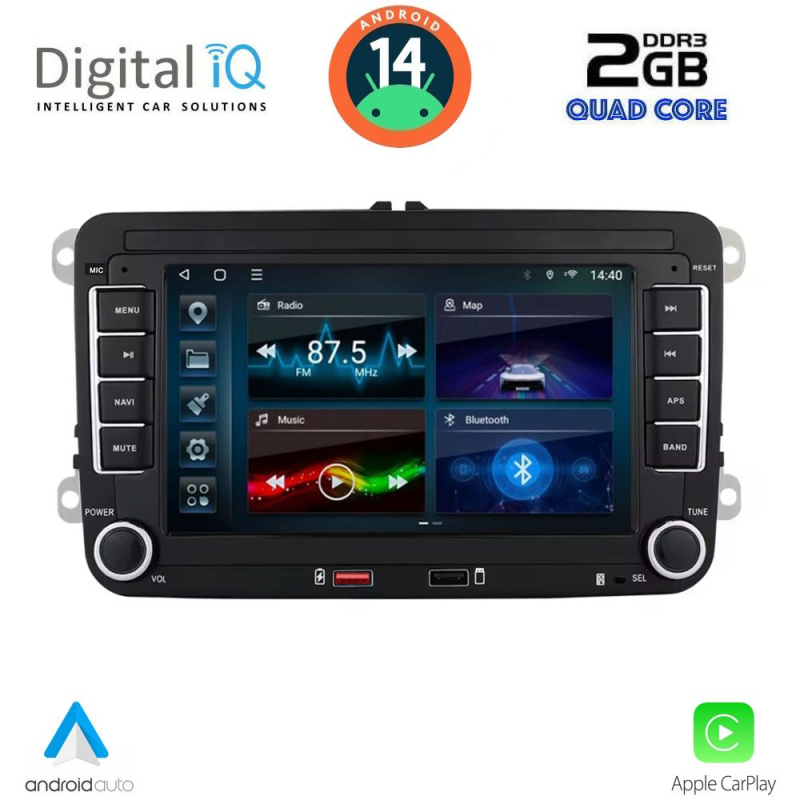 DIGITAL IQ BLD 204_CPA (7'' DECK) MULTIMEDIA SYSTEM for VW - SKODA - SEAT mod. 2004-2014 DIGITAL IQ BLD 204_CPA (7'' DECK) MULTIMEDIA SYSTEM for VW - SKODA - SEAT mod. 2004-2014