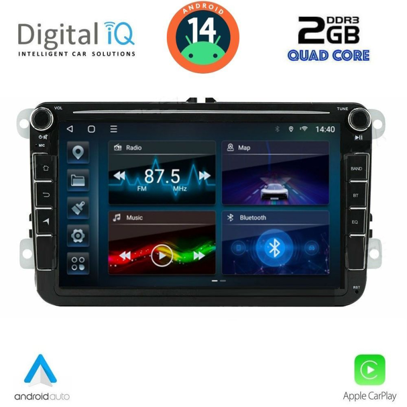 DIGITAL IQ BLD 279_CPA (8'' DECK) MULTIMEDIA SYSTEM for VW - SKODA - SEAT mod. 2004-2014 DIGITAL IQ BLD 279_CPA (8'' DECK) MULTIMEDIA SYSTEM for VW - SKODA - SEAT mod. 2004-2014