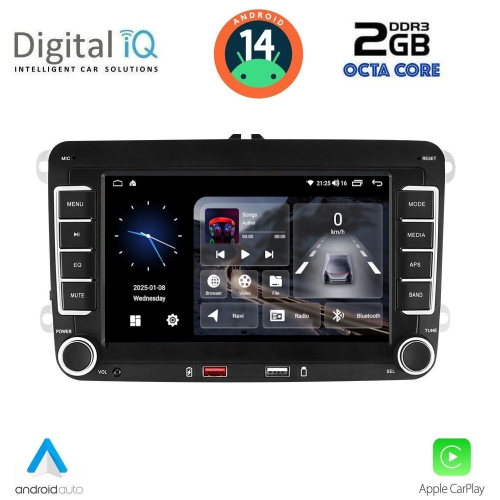DIGITAL IQ BLF 304_CPA (7&quot; DECK) MULTIMEDIA SYSTEM for VW - SKODA - SEAT mod. 2004-2014