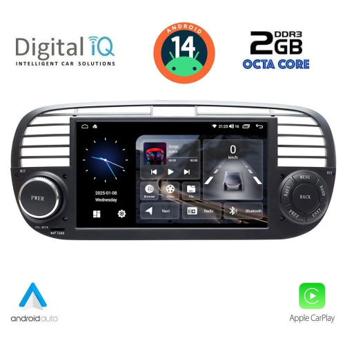 DIGITAL IQ BLF 365_CPA (7&quot; DECK) MULTIMEDIA SYSTEM for FIAT 500 mod. 2007-2015