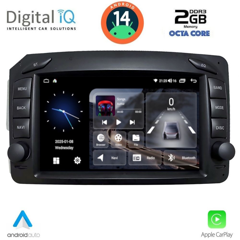 DIGITAL IQ BLF 371_CPA (7" DECK) MULTIMEDIA SYSTEM for MERCEDES C (W203) - CLK (W209) mod. 1999-2004 DIGITAL IQ BLF 371_CPA (7" DECK) MULTIMEDIA SYSTEM for MERCEDES C (W203) - CLK (W209) mod. 1999-2004