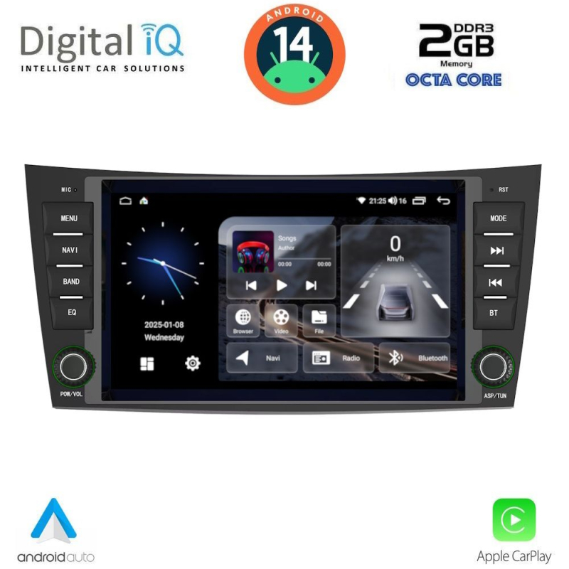 DIGITAL IQ BLF 390_CPA (8" DECK) MULTIMEDIA SYSTEM for MERCEDES E (W211) – CLS (W219) mod. 2003-2009 DIGITAL IQ BLF 390_CPA (8" DECK) MULTIMEDIA SYSTEM for MERCEDES E (W211) – CLS (W219) mod. 2003-2009