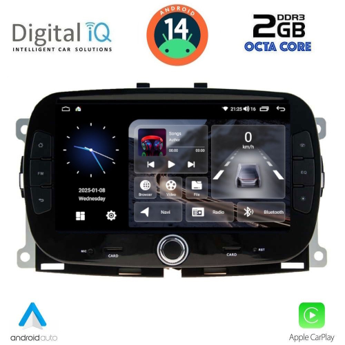 DIGITAL IQ BLF 398_CPA (7&quot; DECK) MULTIMEDIA SYSTEM for FIAT 500 mod. 2016&gt;