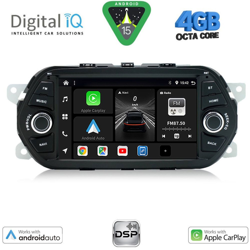 DIGITAL IQ BXF 656_CPAA (7" DECK) MULTIMEDIA SYSTEM for FIAT TIPO mod. 2015-2023